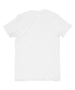 back of a blank white t-shirt