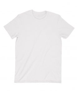 front of a blank white t-shirt