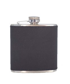 black whiskey flask