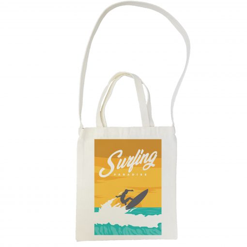 surfing paradise tote bag - sample