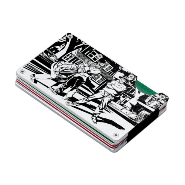 run dmc custom uv led dts printed black ridge wallet