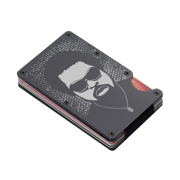 laser engraved ice cub ridge wallet