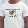 university of hawaii retro throwback football tshirt